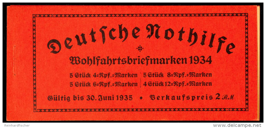 Stände 1934, Markenheftchendeckel Seite 1/4 Und Zwischenblatt, Katalog: MH40 Trades 1934, Stamp Booklet... - Cuadernillos