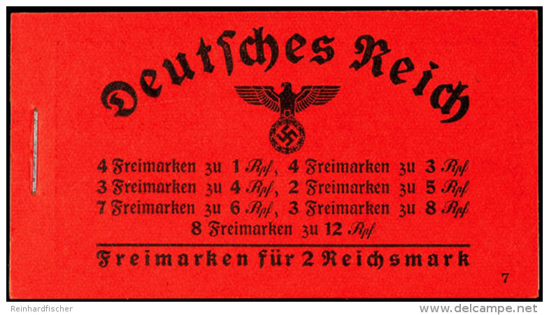 MH Hindenburg 1937/39, Postfrisches Heftchen Mit Geringer Haftstelle Bei Hbl. 89 Und 91 (vom Zwischenblatt),... - Cuadernillos