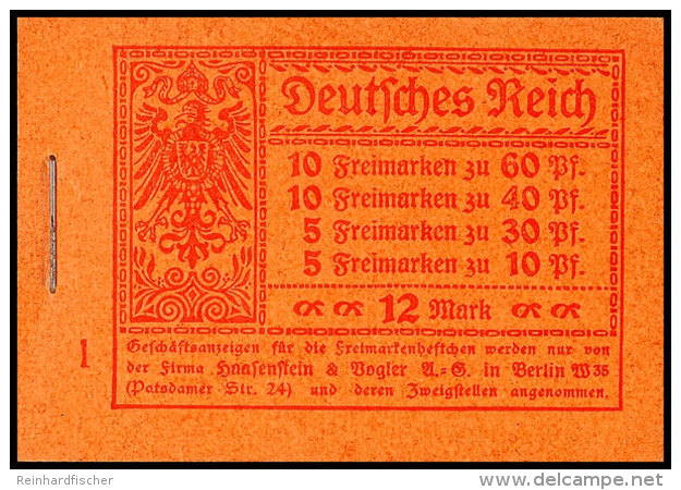 Markenheftchen 15, HBl.-Ränder Dgz, Tadellos Postfrisch, Michel 900.-, Katalog: MH15A **Stamp Booklet 15,... - Carnets