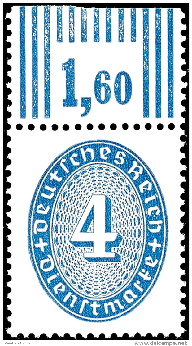 4 Pfg. Vom Oberrand, Postfrisch, Mi. 200,-, Katalog: 130XWOR **4 Pfg. From Upper Margin, Mint Never Hinged,... - Altri & Non Classificati