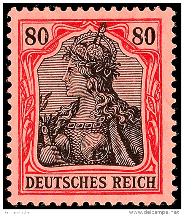 Germania Kriegsdruck, 6 Postfrische Werte Mit Besseren Farben, Nr. 84 B, 85 D, 87 A+c, 92 A Und 93 B, Alle Gepr.,... - Autres & Non Classés
