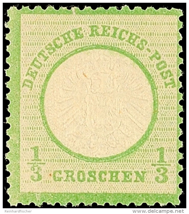 1/3 Gr. Gelblichgrün, Tadellos Postfrisch, Gepr. Hennies BPP, Katalog: 17a **1 / 3 Gr. Yellowish Green, In... - Autres & Non Classés