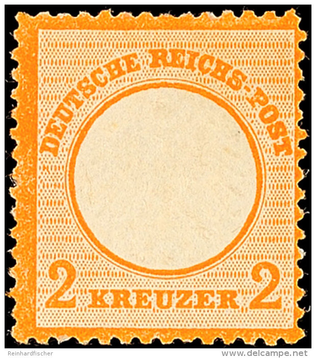 2 Kr. Orange, Farbfrisches Prachtstück, Ungebraucht Mit Originalgummierung Und Kleinem Falzrest, Gepr. Krug... - Other & Unclassified