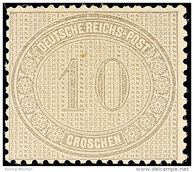 10 Gr. Innendienstmarke, Ungebraucht Mit Originalgummierung Und Sauberem Falz, Kabinett, Gepr. Krug BPP, Katalog:... - Autres & Non Classés