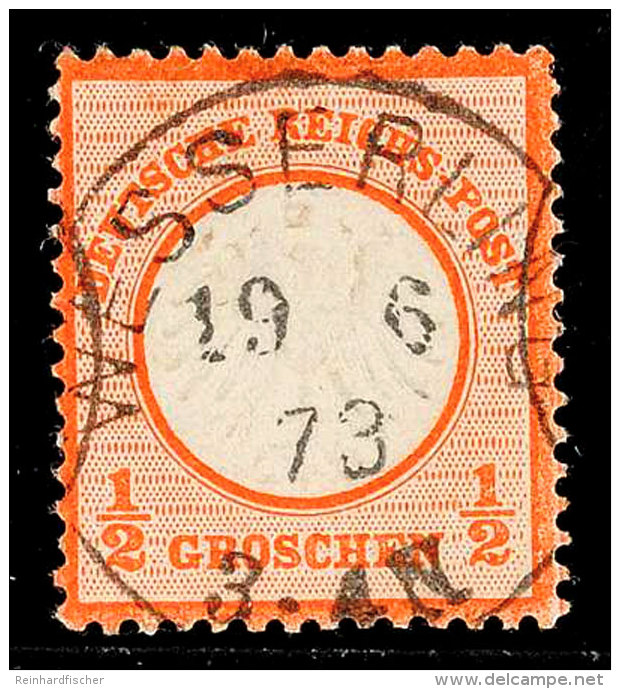 "WESSERLING 19 6 73" - K1, Zentrisch Klar Auf 1/2 Gr. Kleiner Schild Zinnoberrot, Punkthelles Stellchen, Katalog: 3... - Autres & Non Classés