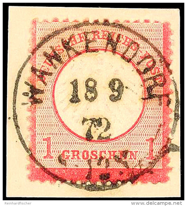 "WANKENDORF 18 9 72" - K1, Schleswig-Holstein, Ideal Auf Luxus-Briefstück 1 Gr., Katalog: 4 BSWANKENDORF... - Otros & Sin Clasificación