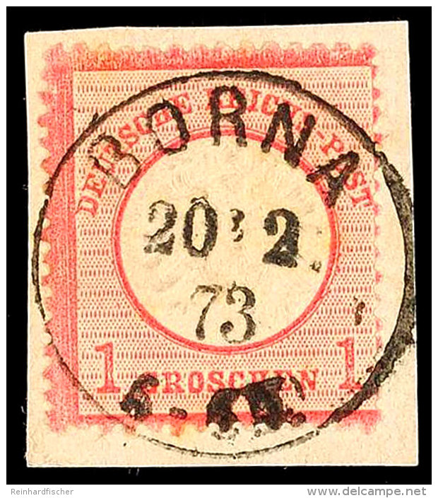 "BORNA 20 12 73" - K1, Herrlich Klar Auf Kabinettbriefstück 1 Gr., Katalog: 19 BSBORNA 20 12 73 - Single... - Otros & Sin Clasificación