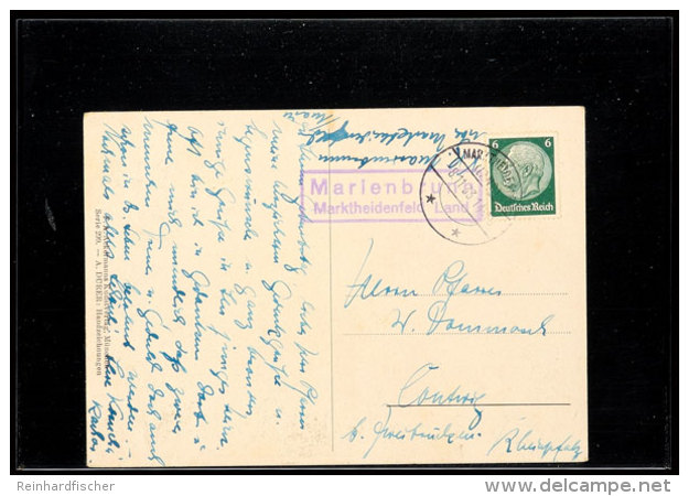 "Marienbrunn Marktheidenfeld Land", Klar Auf Bildpostkarte 1933 Nach Contwig  BFMarienbrunn Marktheidenfeld... - Autres & Non Classés