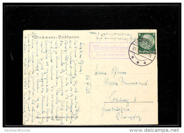 "Marienbrunn / über Marktheidenfeld", Klar Auf Bildpostkarte 1935 Nach Contwig, Kleine Eckbüge ... - Otros & Sin Clasificación