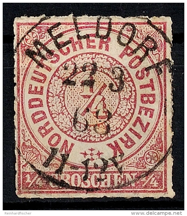 "MELDORF 22 3 68" - Ablöser-K1, Perfekt Zentrisch Klar Auf NDP 1/4 Gr. Durchstochen, Katalog: 1 OMELDORF... - Autres & Non Classés