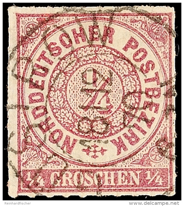 "GÜSTROW 18 12 70", Ablöser-K1, Zentrisch Klar Auf Farbfrischer 1/4 Gr., Punkthelles Stellchen, Katalog:... - Autres & Non Classés