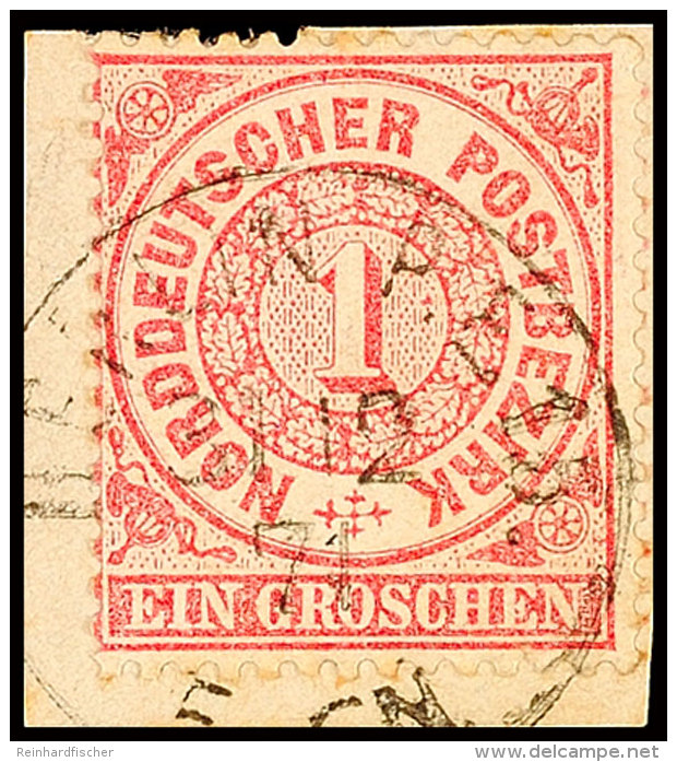 1 Gr. Lebhaftkarmin, Mit Letzttagsstempel "BERLIN P.E.15. 31 12 71" Auf Kleinem Briefstück, Oben Teils Winzig... - Autres & Non Classés