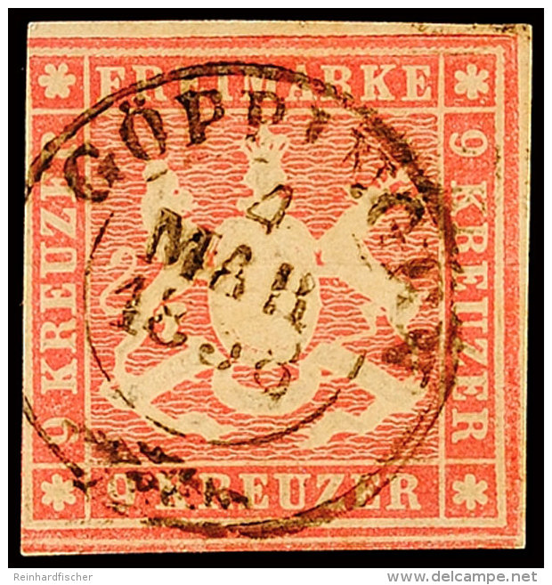 9 Kr Hellrotkarmin Tadelos Gestempelt, Pracht, Mi. 90.-, Katalog: 9a O9 Kr Light Red Crimson Tadelos Used,... - Otros & Sin Clasificación