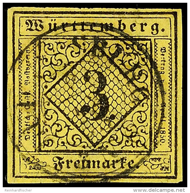 3 Kr Auf Seidenpapier Tadellos  Auf Briefstück, Gepr. Thoma BPP, Katalog: 2y BS3 Kr On Silk Paper In... - Autres & Non Classés