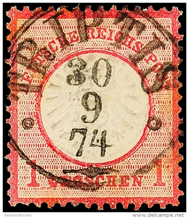 "TRIPTIS 30 9 74" - K1, Ideal Zentrisch Klar Auf DR 1 Gr. Großer Brustschild, Etwas Patina, Katalog: DR19... - Autres & Non Classés