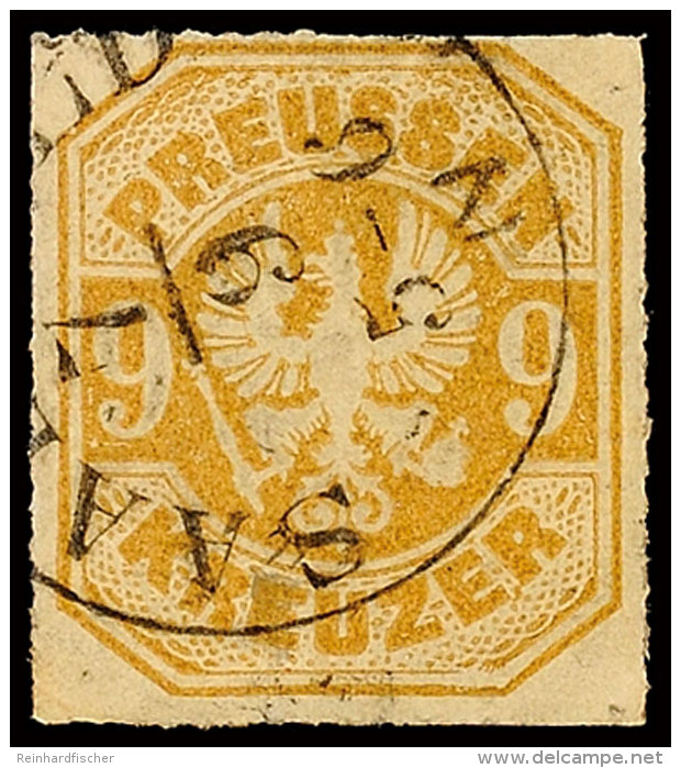 "SAALFELD 7/9" (1867) - K1, Auf Preussen 9 Kr., Kleine Mängel, Katalog: Pr.26a OSAALFELD 7 / 9 (1867) -... - Autres & Non Classés