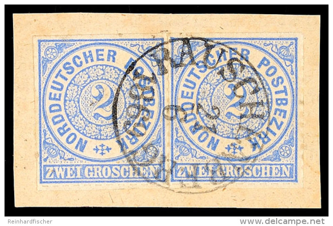 "RAUSCHENBERG 21 6 1869" - K1, Klar Auf Kabinettbriefstück Waager. Paar NDP 2 Gr., Katalog: NDP 5(2)... - Autres & Non Classés