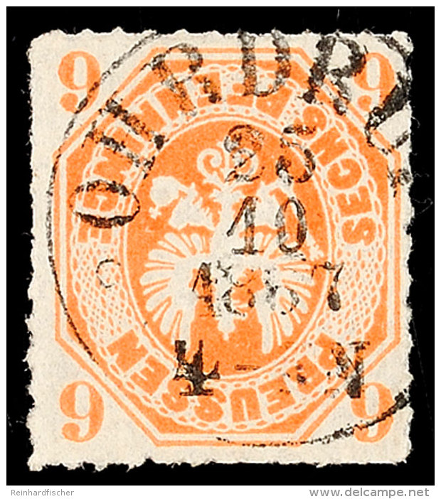 "OHRDRUF 25 10 1867" - K1, Herrlich Klar Farbfrischer Preußen 6 Pfg, Kabinett, Gepr. Flemming BPP, Katalog:... - Autres & Non Classés