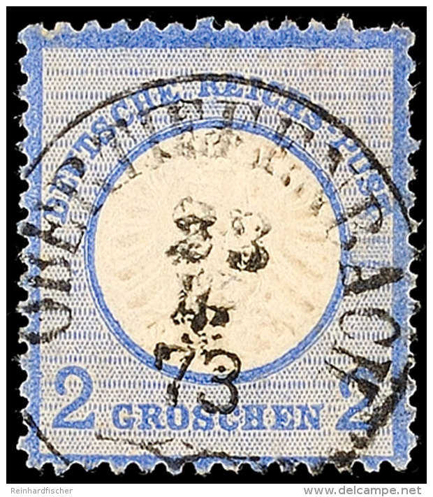 "OBERTIEFENBACH 23 4 73" - K1, Zentrisch Auf DR 2 Gr. Großer Brustschild, Rechts Oben Hell, Katalog: DR 20... - Autres & Non Classés