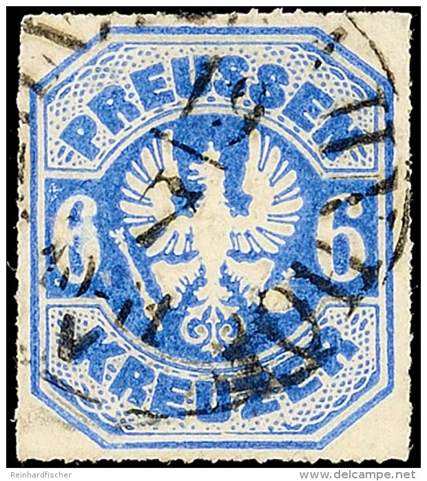 "MAINZ-BAHNHOF 19/7" (1867) - K1, Zentrisch Auf Preussen 6 Kr., Im Bereich Der Linken Wertziffer Kleinstmangel,... - Autres & Non Classés