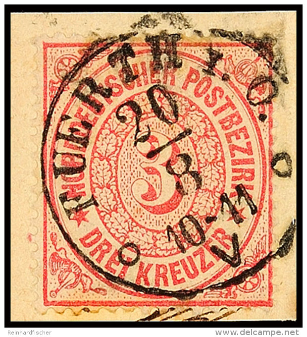 "FUERTH I. O. 20/8" - K1, Klar Auf Briefstück NDP 3 Kr., Katalog: NDP21 BSFUERTH I. O. 20 / 8 - Single... - Autres & Non Classés