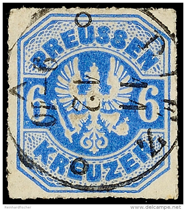 "DIEZ 11 12 (1867)" - K1, Zentrisch Auf Kabinettstück Preußen 6 Kr., Katalog: Pr.25 OADDRESSED... - Sonstige & Ohne Zuordnung