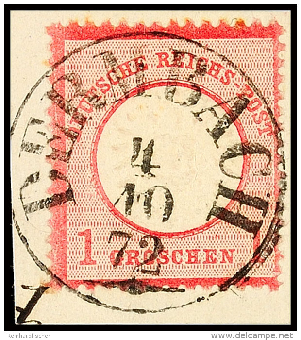 "DERMBACH 4 10 72" - K1, Herrlich Klar Auf Luxusbriefstück DR 1 Gr., Katalog: DR19 BSDERMBACH 4 10 72 -... - Otros & Sin Clasificación