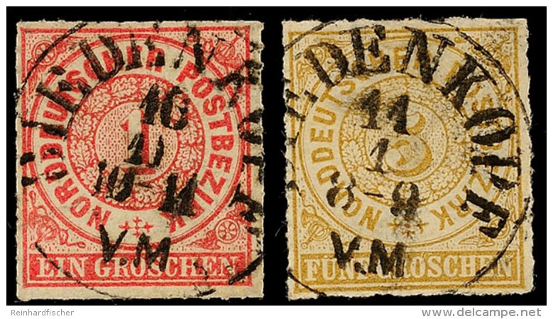 "BIEDENKOPF V.M." - K1, Zentrisch Klar Auf Kabinettstücken NDP 1 U. 5 Gr., Katalog: NDP4,6 OBIEDENKOPF V.... - Autres & Non Classés