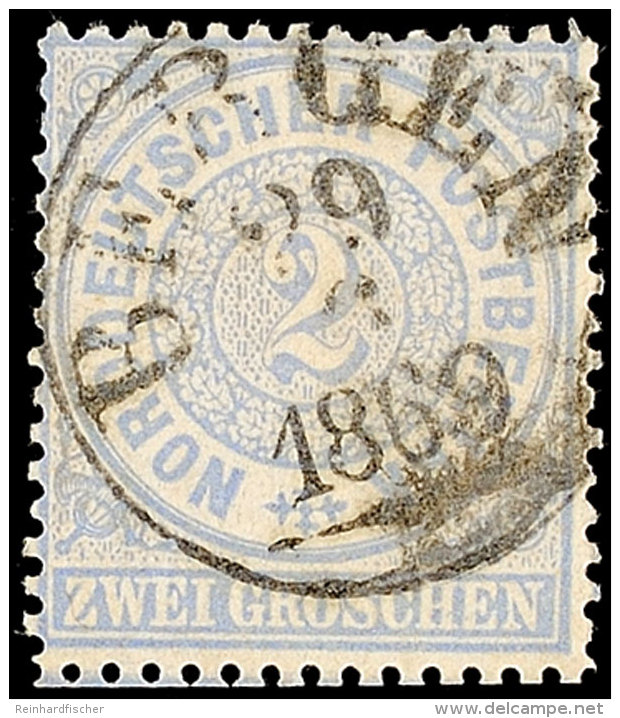 "BERGEN 29 6 1869" - K1, Auf Prachtstück NDP 2 Gr., Nicht Häufige Nachverwendung, Katalog: NDP 17... - Otros & Sin Clasificación