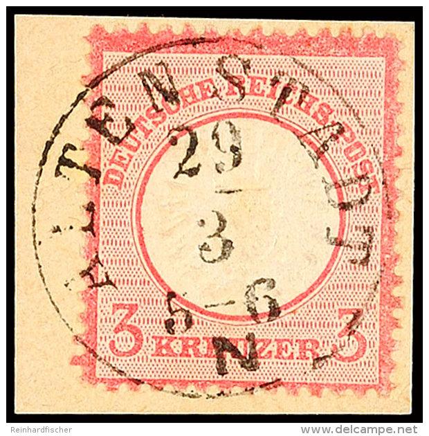 "ALTENSTADT 29/3" - K1, Kabinettbriefstück DR 3 Kr. Großes Schild, Katalog: DR 25 BSALTENSTADT 29 /... - Autres & Non Classés