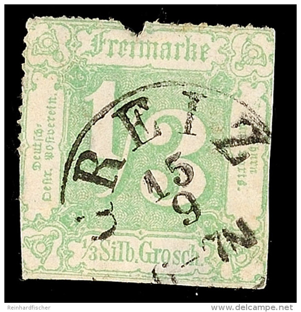 "GREIZ 15 9" - K1, Klar Auf Fehlerhafter 1/3 Sgr. IV.Ausgabe, Katalog: 36 OGREIZ 15 9 - Single Circle Cancel,... - Autres & Non Classés