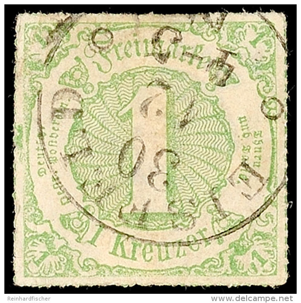 "EISFELD 30 12 (1866)" - K1 Mit Kringeln, Klar Auf 1 Kr. V.Ausgabe, Verschiedene Kleine Mängel, Katalog: 51... - Otros & Sin Clasificación