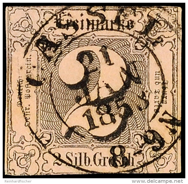 "CASSEL 21 JAN. 1853" - K2, Zentrisch Klar Auf 2 Sgr. I.Ausgabe Im Taxisschnitt, Eckhell, Katalog: 5a OCASSEL... - Autres & Non Classés