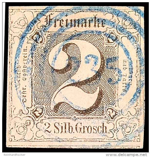 "235" (blau) - ILEMENAU, Klar Auf Links Schmal-, Sonst Breit- Bis überrandiger 2 Sgr. I.Ausgabe, Katalog: 5... - Otros & Sin Clasificación