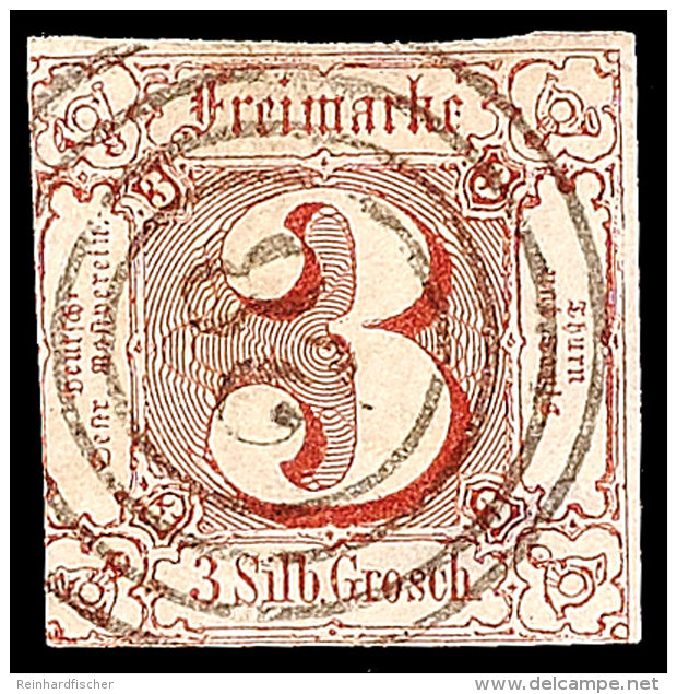 "28" - GUDENSBERG, Zentrisch Klar Auf Farbfrischer 3 Sgr. II. Ausgabe Im Normalschnitt, Dünne Stelle, Katalog:... - Autres & Non Classés
