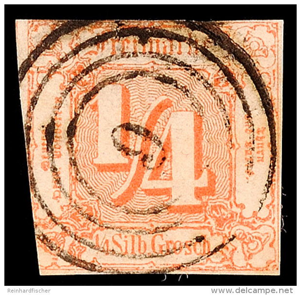 "9" - BOCKENHEIM, Klar Auf Farbfrischer, Links Angeschnittener 1/4 Sgr. II.Ausgabe, Katalog: 13 O9 -... - Autres & Non Classés