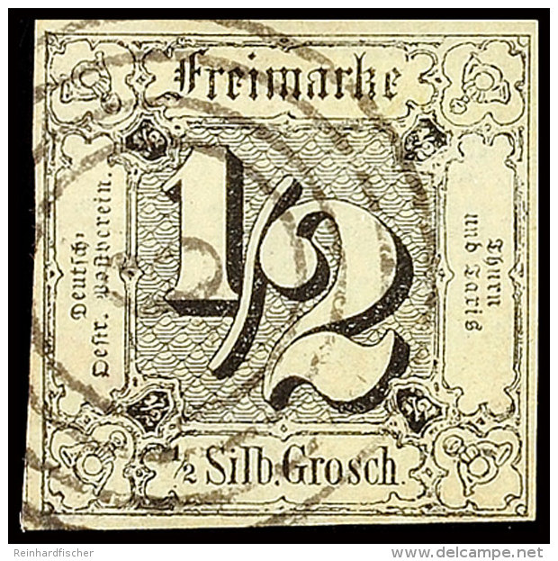 "9" - BOCKENHEIM, Klar Auf Allseits Breitrandiger 1/2 Sgr., Minimal Helles Stellchen, Sign. Starauschek, Katalog:... - Otros & Sin Clasificación