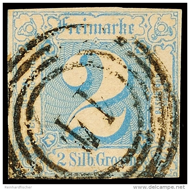 2 Sgr Hellblau Tadellos Gestempelt Kabinett, Mi. 65.-, Katalog: 30 O2 Sgr Pale Blue Neat Cancelled Superb In... - Autres & Non Classés