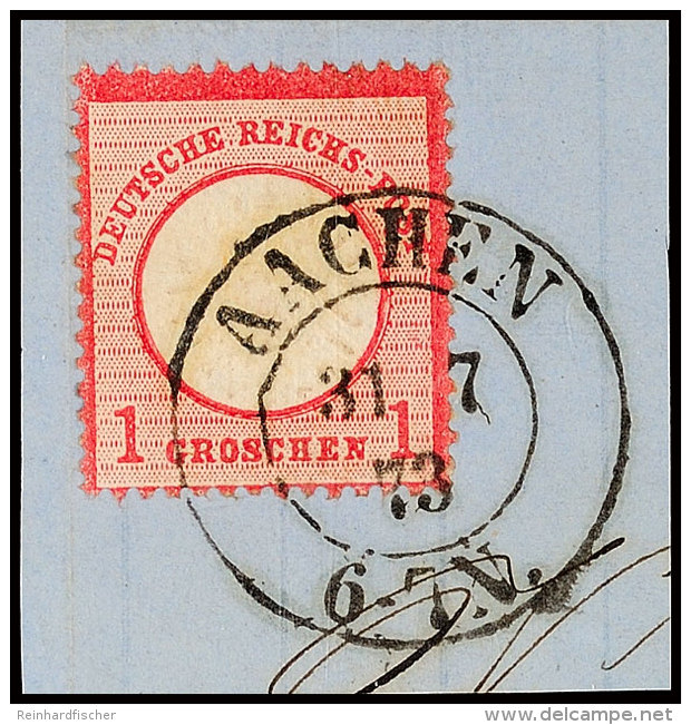 "AACHEN 31 7 73" - K1, Klar Und Vollständig Auf Luxus-Briefstück DR 1 Gr. Großer Schild, Katalog:... - Otros & Sin Clasificación