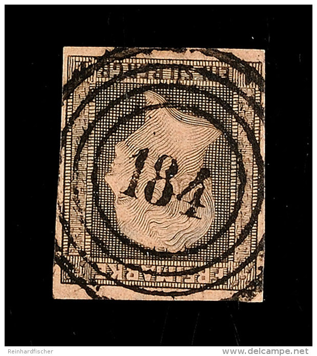 "184" - BRESLAU Bahnpost-Sped.-Amt Nr. V, Zentrisch Klar Auf Allseits Vollrandigem Luxusstück 1 Sgr., Katalog:... - Otros & Sin Clasificación