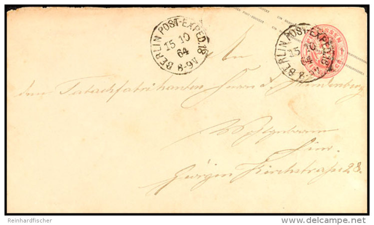 "BERLIN POST-EXP.18 15 10 64" - K1, KBHW 441 A (90 Punkte), Klar Auf GS-Umschlag 1 Sgr. Als Ortsbrief, Katalog:... - Autres & Non Classés