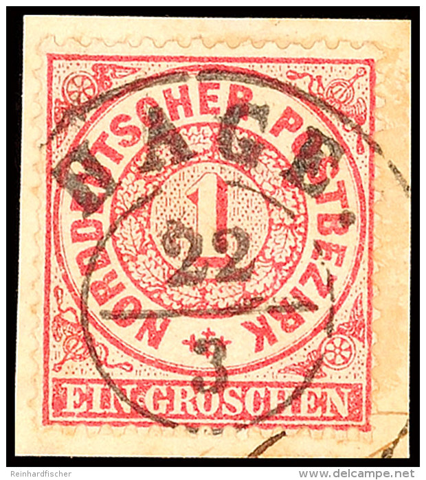 "HAGE" - K2, Klar Und Zentrisch Auf Kleinem Kabinett-Briefstück NDP 1 Gr., Katalog: NDP 16 BSHAGE - Two... - Hanover