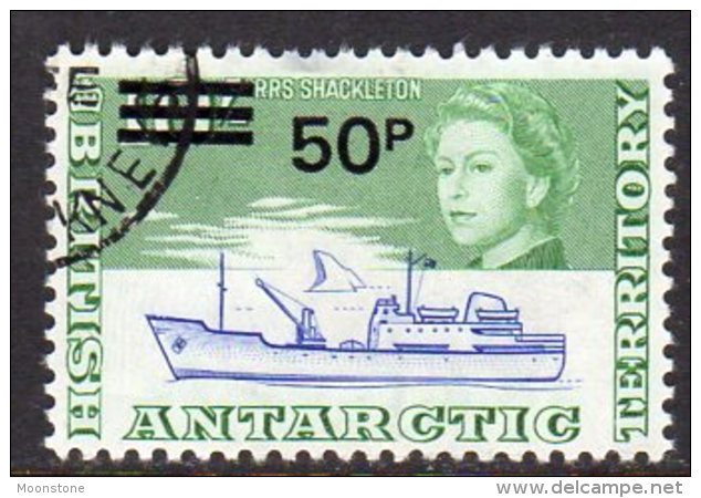 British Antarctic Territory BAT 1971 50p On 10/- Decimal Surcharge, Fine Used - Used Stamps