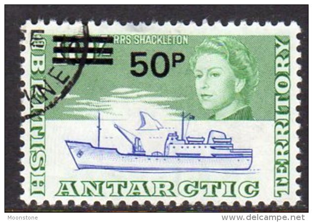 British Antarctic Territory BAT 1971 50p On 10/- Decimal Surcharge, Fine Used - Gebraucht