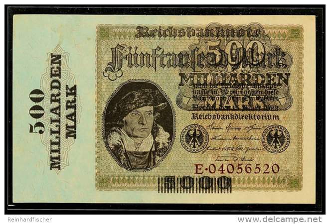 Deutsches Reich 1923, Reichsbanknote 500 Milliarden Mark Auf 500 Mark, Serie E, Kleiner Fleck, Sonst Fast... - Autres & Non Classés