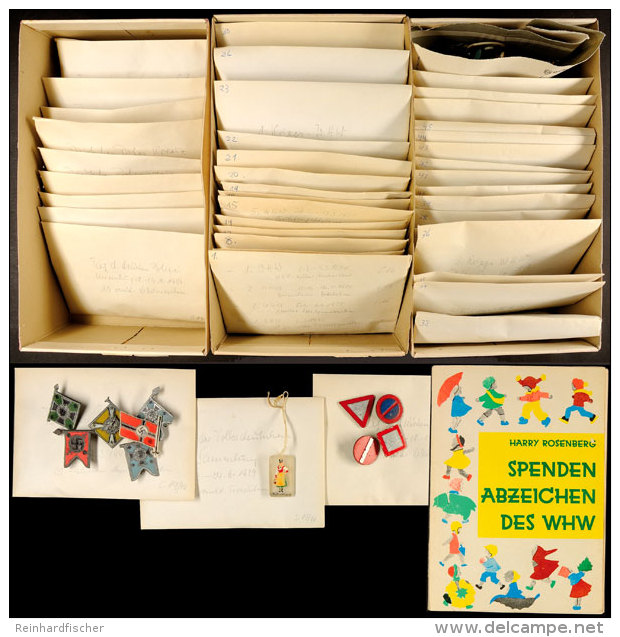 Sammlung Von über 180 Spendenabzeichen Der WHW Reichsstraßensammlung 1933-1939, Kriegs WHW... - Sin Clasificación