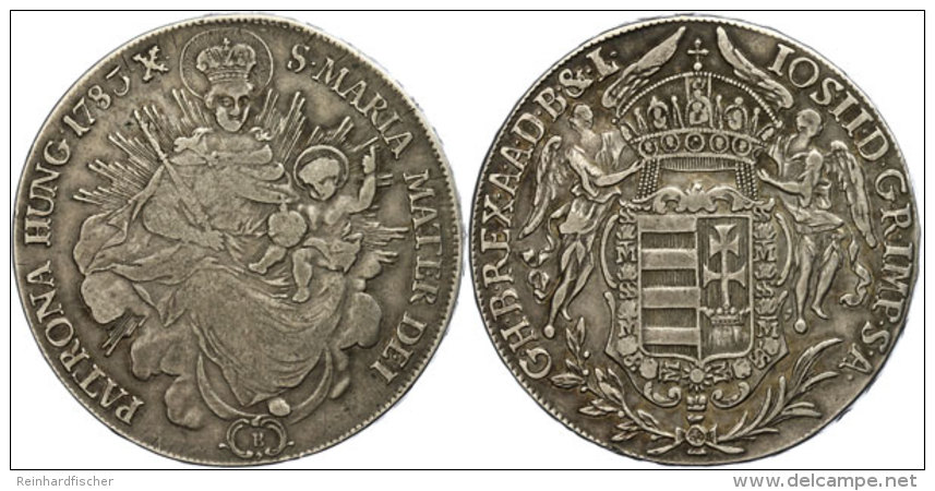 Madonnentaler, 1783 B, KM 395, Ss  SsMadonna Thaler, 1783 B, KM 395, Very Fine  Ss - Hongrie