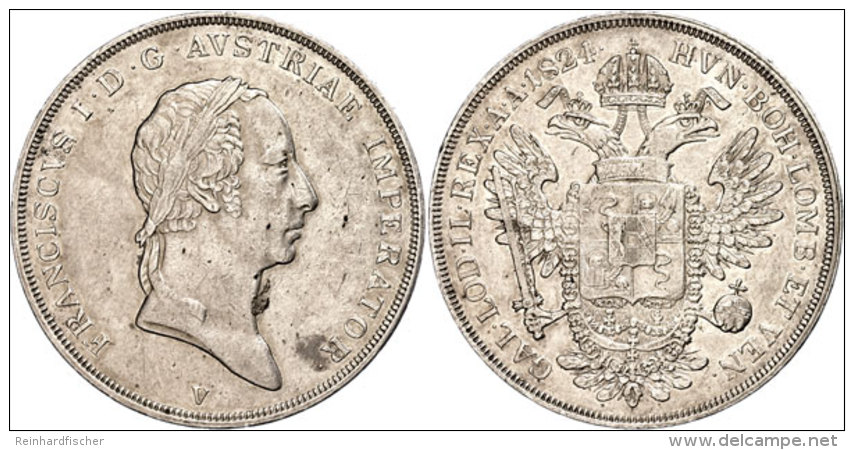 2 Gulden, 1834, Franz I., KM 2165, Ss-vz (gereinigt)  Ss-vz2 Guilder, 1834, Francis I., KM 2165, Very Fine To... - Austria