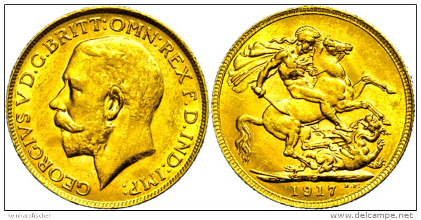 Pound, 1917, George V., Perth, Fb. 40, Vz.  VzPound, 1917, George V., Perth, Fb. 40, Extremley Fine  Vz - Autres & Non Classés