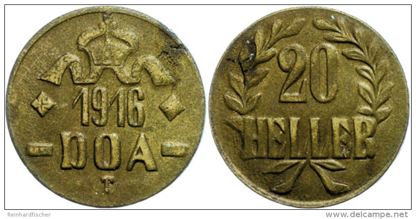 20 Heller, 1916, Messing, Ss-vz., Katalog: J. 725b Vz20 Lighter, 1916, Brass, Very Fine To Extremly Fine.,... - Otros & Sin Clasificación